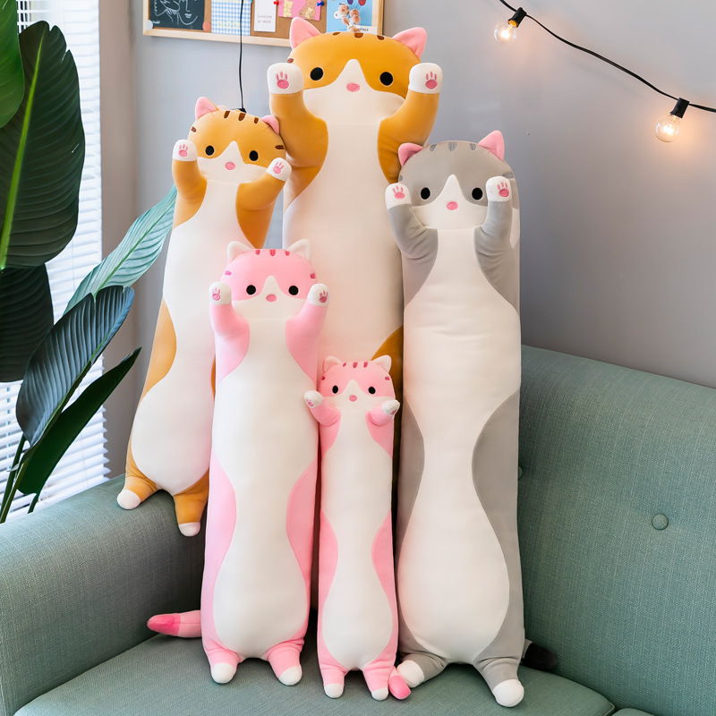 soft cat plush pillow merchandise for creators